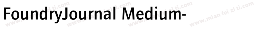 FoundryJournal Medium字体转换